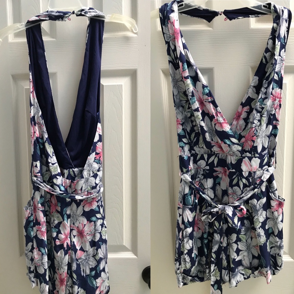 XTAREN Navy Floral Romper
